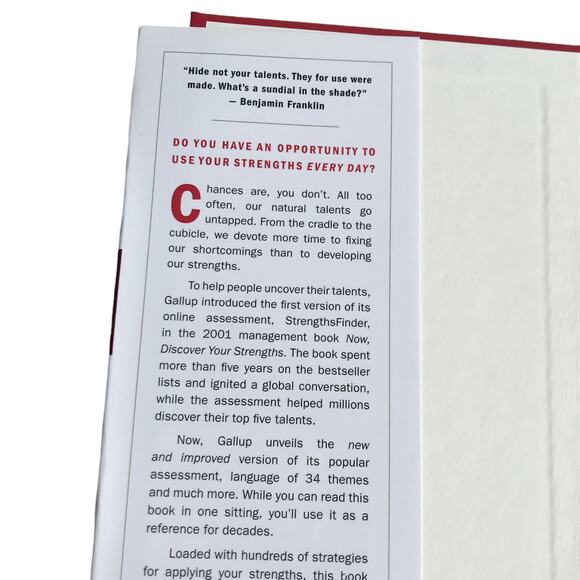 Discover Your Clifton Strengths Hardcover Book Business Leadership Development - Picture 6 of 9